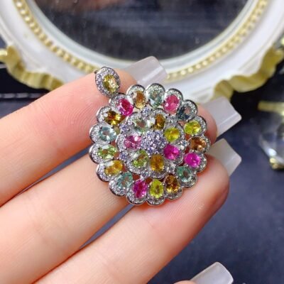 Pure natural tourmaline pendant main stone 3 * 4mm1118299155