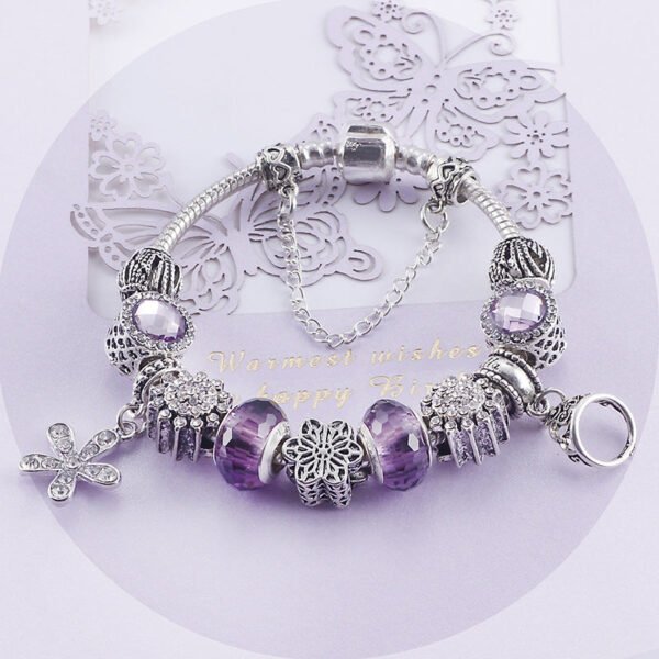 Valentine's Day gift amethyst niche bracelet DIY beaded ladies popular string ornaments hand bracelet ethnic wind