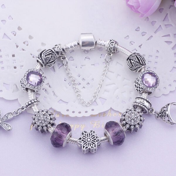 Valentine's Day gift amethyst niche bracelet DIY beaded ladies popular string ornaments hand bracelet ethnic wind