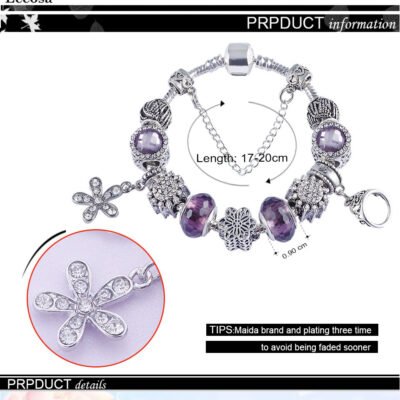 Valentine's Day gift amethyst niche bracelet DIY beaded ladies popular string ornaments hand bracelet ethnic wind