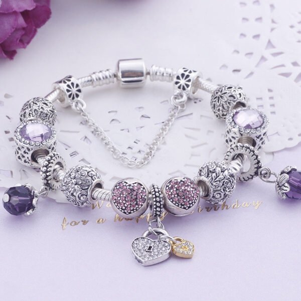 Valentine's Day gift amethyst niche bracelet DIY beaded ladies popular string ornaments hand bracelet ethnic wind