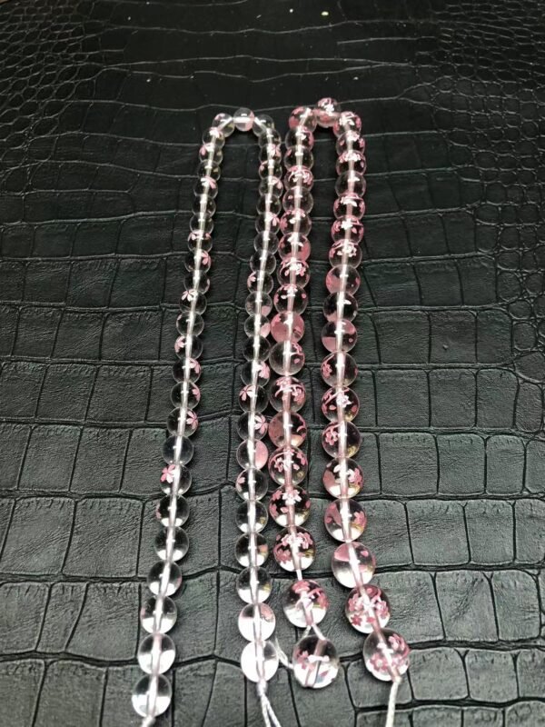 DIY Bracelet Natural white crystal Cherry blossom semi-finished product