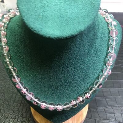 DIY Bracelet Natural white crystal Cherry blossom semi-finished product