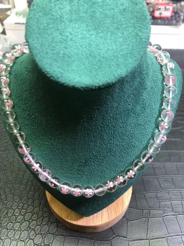 DIY Bracelet Natural white crystal Cherry blossom semi-finished product