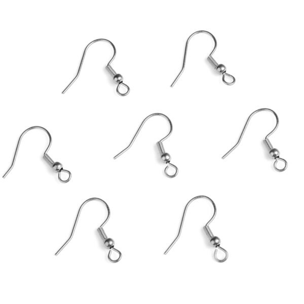 Hb8d5a776e9104988920e07a3497a537a9 Silver Gold Plated Spring Ball Dangle Ear Wire Stainless Steel Earring Hooks For DIY Jewelry Making