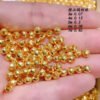 Luxury Pure 24K Gold Jewelry Accessories DIY Bracelet Necklace Beads Women Ladies Female Bridal Engagement Wedding Jewelry