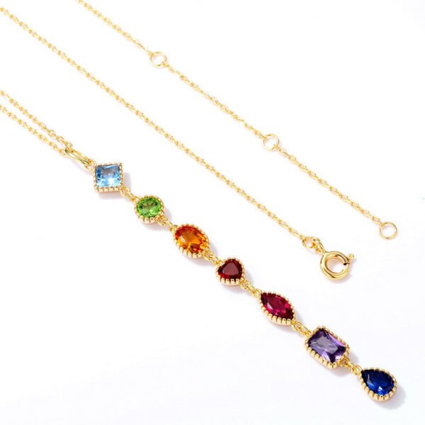 9k gold plated 925 sterling silver royal various shape and colors ruby/ sapphire /emerald/ topaz zircon Jewelry set
