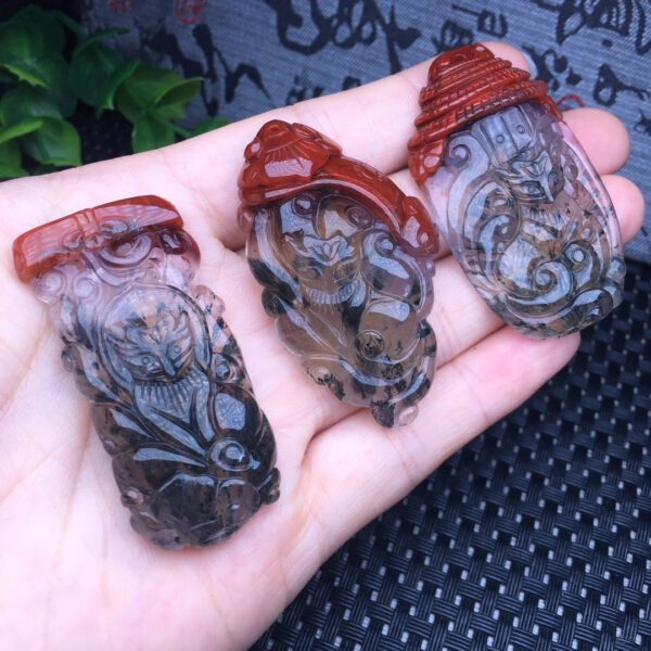 Aurora nine-tailed fox pendant