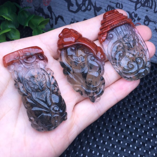 Aurora nine-tailed fox pendant