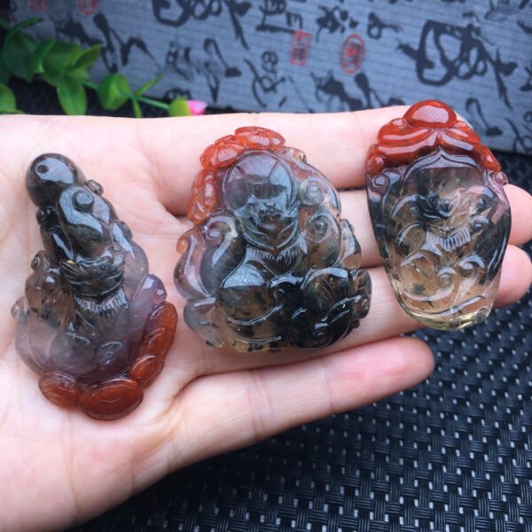 Aurora nine-tailed fox pendant