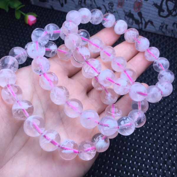 Pink Ghost crystal single loop bracelet