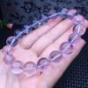 Light amethyst single loop bracelet