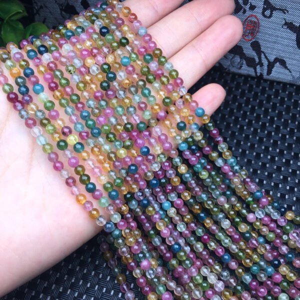 Multicoloured tourmaline bracelet