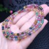 Multicoloured tourmaline bracelet