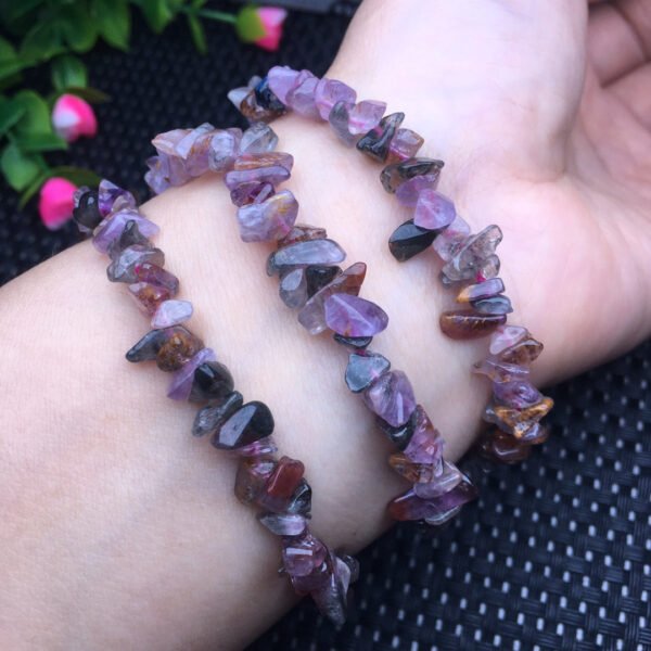 Aurora gravel single loop bracelet