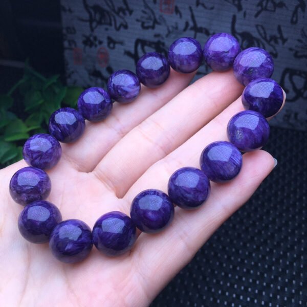 Purple dragon crystal single loop bracelet