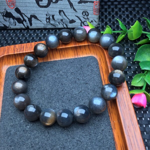 Black backbone single loop bracelet 💕 Specification 8-14mm ✨201003.2964