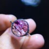 Natural Purple Hair Crystal Purple Super Seven Ring] Specification: 11.1/10.8mm10201988