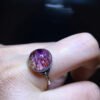 Natural Purple Hair Crystal Purple Super Seven Ring] Specification: 11.1/10.8mm10201988