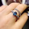 London Blue Topa Stone Ring, Main Stone Size 5 * 7mm10211309