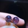 Super Beautiful Fantasy Purple Titanium Crystal Purple Seven Earstuds Earrings for Women, Size 7.9mm 10212389