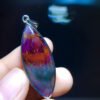 Aurora 23 Light Titanium Violet Titanium Crystal 👀 Horse Eye Pendant for Men and Women Size: 36/14mm2310358669