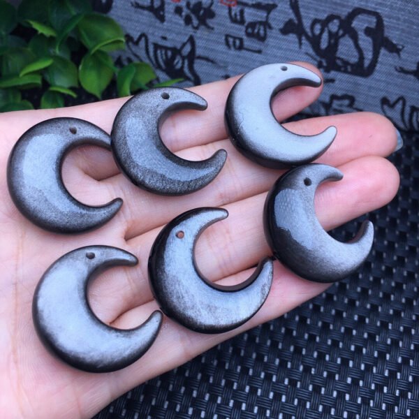 Silver Shining Stone Moon Piece 💕 Specification 26mm ✨2610006.5312