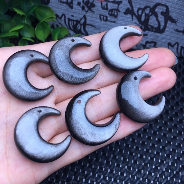 Silver Shining Stone Moon Piece 💕 Specification 26mm ✨2610006.5312