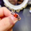 Pure natural Fanta garnet rings are shipped with a main stone size of 5mm.2610105634