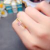 Pure natural Myanmar unburned spinel ring, main stone size 4 * 5mm2610140236