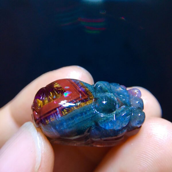 Aurora 23 Aurora Titanium Purple Pixiu Pendant for Men and Women, Size: 24.6/13.8mm2610468325