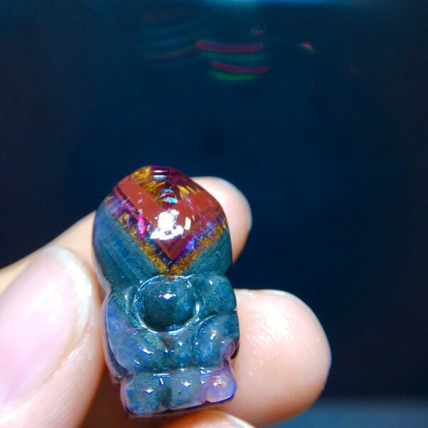 Aurora 23 Aurora Titanium Purple Pixiu Pendant for Men and Women, Size: 24.6/13.8mm2610468325