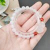 Natural agate pixiu bracelet with agate beads with a diameter of 8mm2610019561