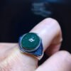Natural Green Ghost Treasure Bowl Ring, Size 22.6/15.5mm2710298362