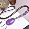 Natural Russian Purple Dragon Crystal Droplet Pendant, with a size of 45 * 30 * 10.8mm and a total weight of 27.9g2710169146