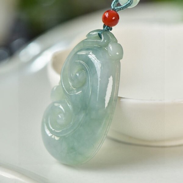 Natural A-grade Jade Pixiu Pendant, Size: 42 * 24.9 * 6.3mm2710129316