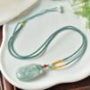 Natural A-grade Jade Pixiu Pendant, Size: 42 * 24.9 * 6.3mm2710129316