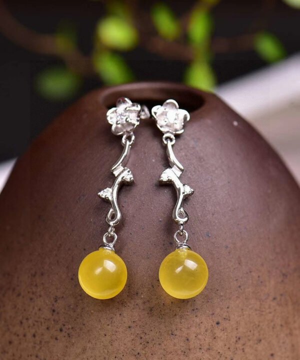 Natural Baltic mineral wax ear thread, wax diameter: 8.5mm2710069164