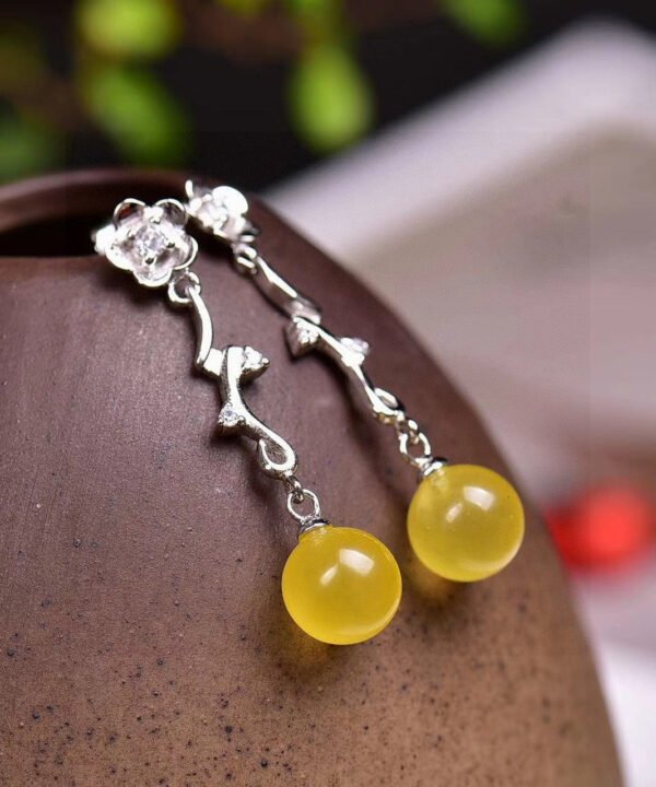 Natural Baltic mineral wax ear thread, wax diameter: 8.5mm2710069164