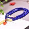 Original natural lapis lazuli three loop bracelet, with a bead diameter of approximately 4.6mm2710099589