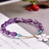 Natural Brazilian amethyst accompanying bracelet, size 7.5 * 8.32710039467