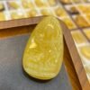 Chicken oil yellow honey wax Guanyin pendant, size 48.7x29.1x14.5mm, weight 13.01g left2710690315