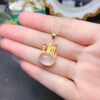 Pure natural powder crystal pendant, main stone 10 * 14mm2810120164