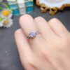 Pure natural moonstone ring, with a main stone size of 5mm round2810105136