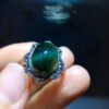 Natural green crystal ring, specification: 12.5/10mm2810268166