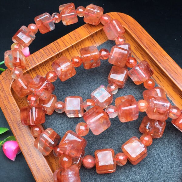 Red gum flower candy bracelet 💕 Specification 10mm ✨3010049124