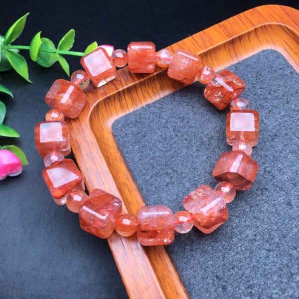 Red gum flower candy bracelet 💕 Specification 10mm ✨3010049124