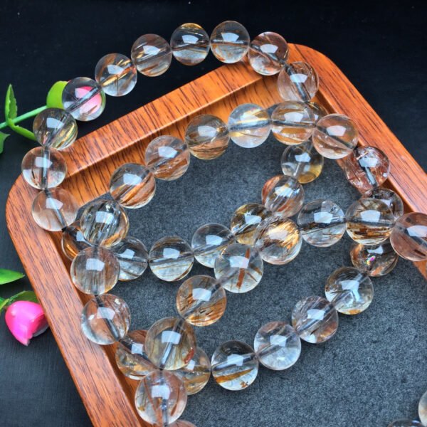 Black Gold Super Single Loop Bracelet 💕 Specification 7-12mm ✨3010071156