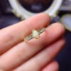Natural Colorful White Opal Ring! Main stone size 4 * 6mm3110085055