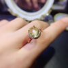 Pure natural lemon crystal ring, main stone 9 * 11mm3110130133